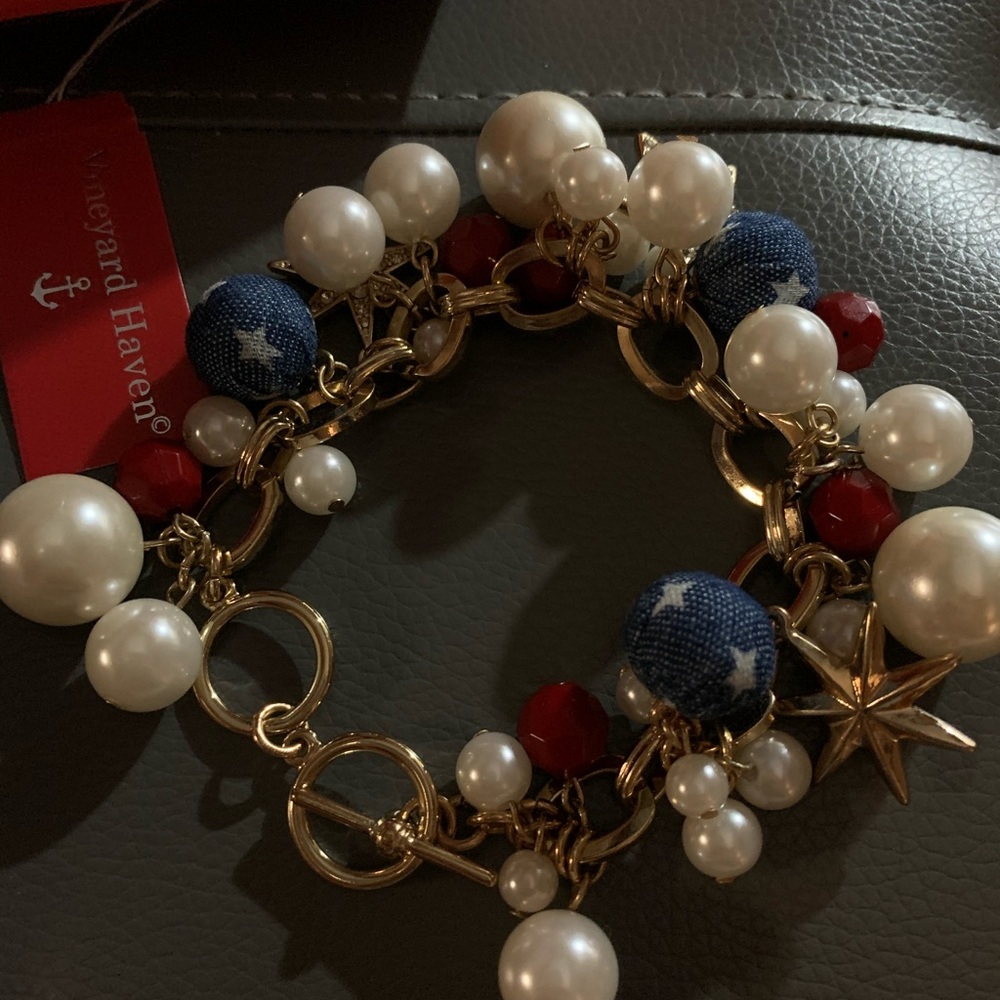 Vineyard Haven Bracelet - Red, White & Blue